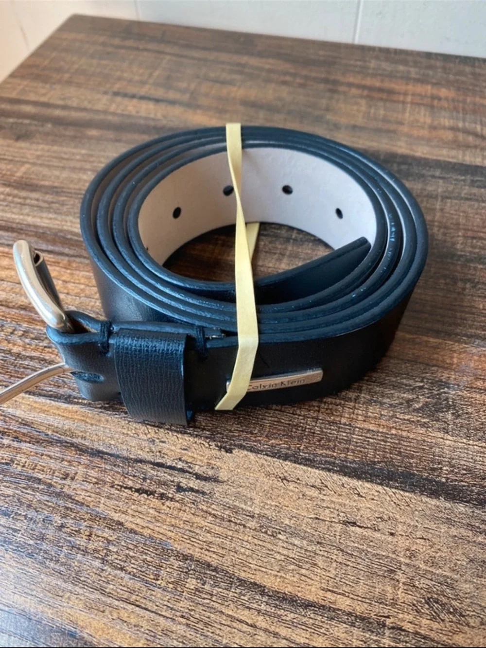 Calvin Klein Leather Belt, 44”